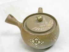 ?? THÉIÈRE MINIATURE TERRE CUITE EMAILLEE ART ASIATIQUE JAPON TEA POT