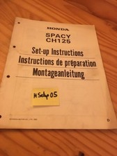 Honda Spacy NH125 scooter NH 125 D instruction preparation setup manuel ed 83
