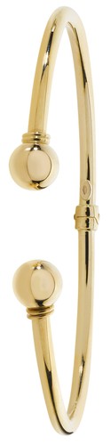 Jonc torque femme - or, 375/1000