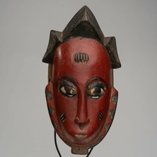 A260C - MASQUE PASSEPORT BAOULE, BAULE MASK, ART TRIBAL PREMIER AFRICAIN