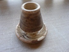 rare gros pyrogene terre melee faience d apt hauteur : 13 cm