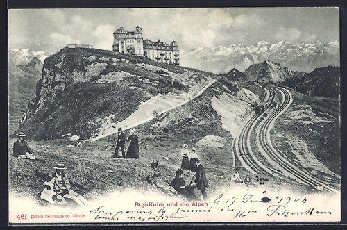 Carte postale rigi kulm - carte, rigi-kulm