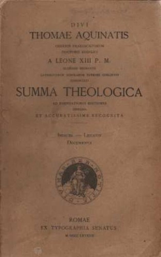Summa theologica indices - summa,