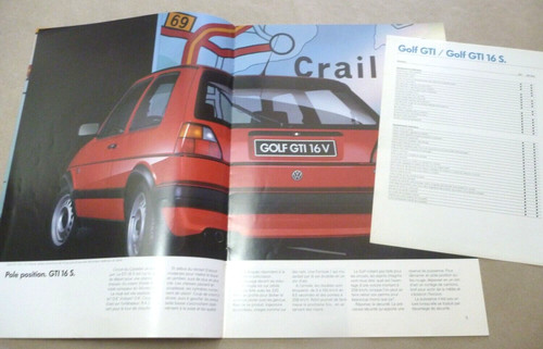 1987 golf gti - gti, catalogue