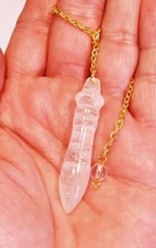 ° PENDULE EGYPTIEN CRISTAL DE ROCHE      THOT RADIESTHESIE ESOTERISME