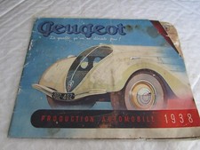 CATALOGUE PEUGEOT 1938 DE 302 ET 402 + UTILITAIRES 14 PAGES COMPLET