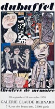 Jean Dubuffet 1978 Original Vintage Medium Offset Lithograph
