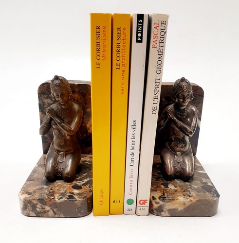 Paire serre livres sculpture - paire,