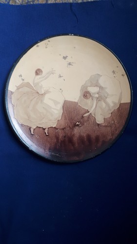 Assiette peinte louis giraud - peinte,