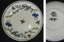 SARREGUEMINES UC 19ème - Coupelle 15.5 cm - Décor ROUEN (TBE)