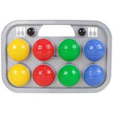Boccia-Spiel-Set 8+2 Boules Dans Jeu de Dés Boule Botscha Jeux au Jardin