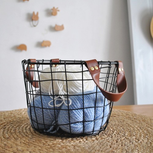 Panier rond métal - en,