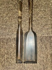 Ensemble de ciseaux longs à bois outil de menuiserie vintage NOMI fabriqué pa...