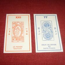 Ancien Petit Tarot de Marseille jeu carte divinatoire GEORGES MUCHERY