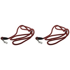 2X Laisse en Cuir Artificiel Tresse pour Chien - S W2E99150