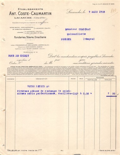 1931 etab ant - , ant.coste