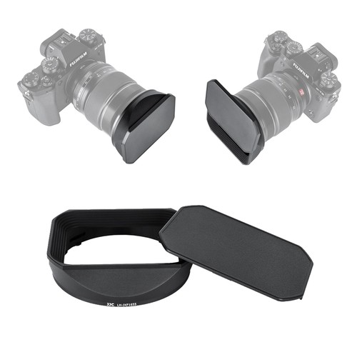 Metal square lens hood - metal, shade