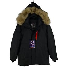Veste Parka À Capuche DIMITREAK Noire Pour Hommes Canadian Peak Taille S