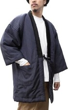 Veste d'hiver kimono japonais Hanten Warm Wear taille LL (XL) fabriquée au Japon