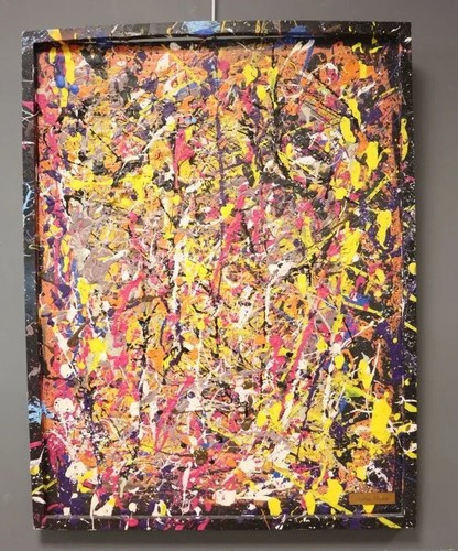 Huile sur carton emilio - sur,