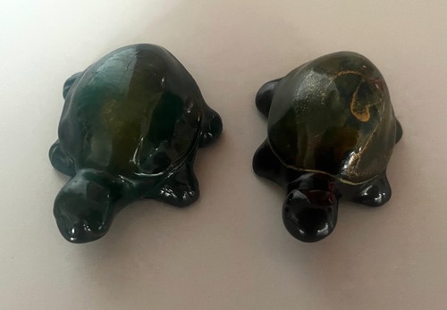 Deux tortues terre cuite - deux, tortues/