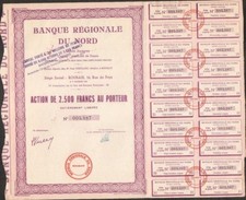 BANQUE RÉGIONALE DU NORD (ROUBAIX 59) (U)