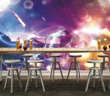 Papier peint 3D violet vélo