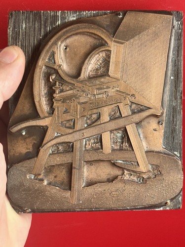Plaque impression ancienne - plaque,