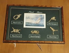 Tableau De Noeuds Marins 25 X 34,05 Cm 