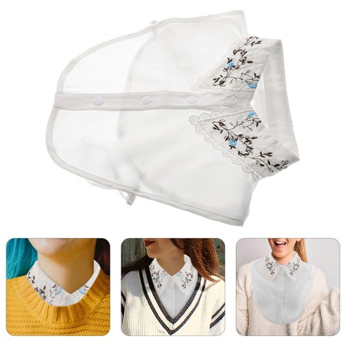 Faux col chemise cache cou - chemise, en