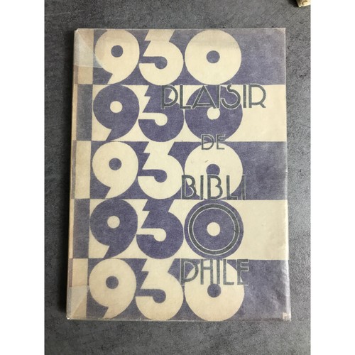 Plaisir bibliophile 1930 - plaisir,