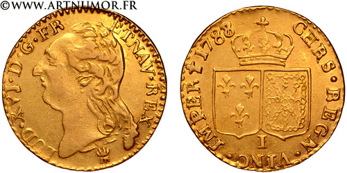 Louis xvi or - à, la