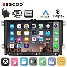 9" Autoradio Android 13 Carplay RDS GPS Nav Caméra For VW GOLF 5 6 Touran T5 EOS