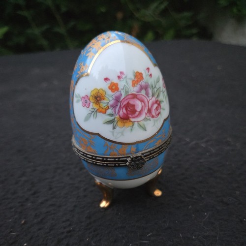 Oeuf porcelaine pilulier - oeuf, en