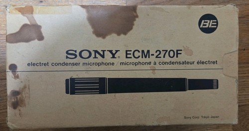 Vintage sony ecm 270f electret - vintage,