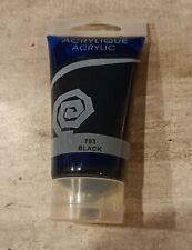 1 tube de peinture acrylique noir // 75 ML neuf