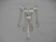 Christofle Baguette à Médaillon, 5 fourchettes à huîtres, Métal argenté