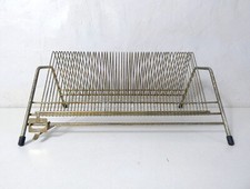 range vinyles en métal doré vintage disques 33T