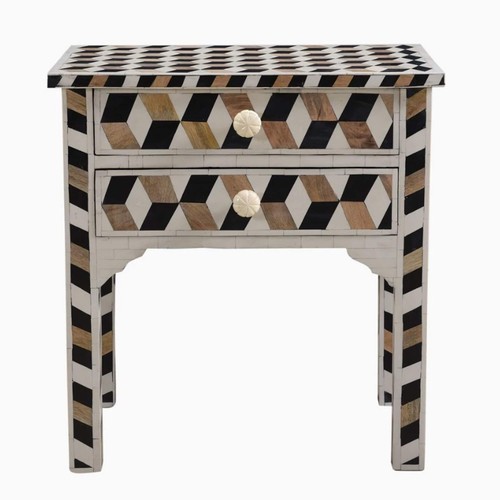 Table chevet artisanale en - artisanale,