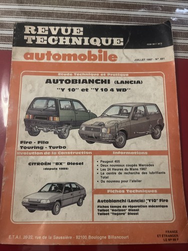 Revue technique autobianchi - revue,