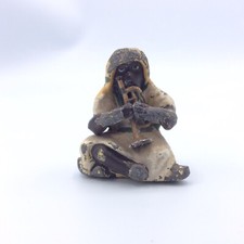 Figurine en plomb peint de