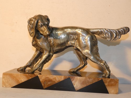 Sculpture chien regule - regule, art