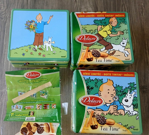 Lot boite metal - 3, tintin