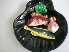 BARBOTINE POISSONS VALLAURIS TROMPE OEIL COLLECTION DECORATION COQUILLE S JACQUE