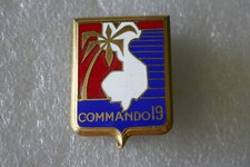 insigne Indochine Commando 19 carte d'indochine