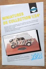 GONIO CATALOGUE DOUBLE FEUILLET MINIATURES 1/24
