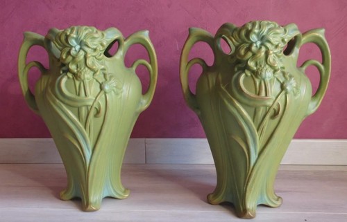 Rare paire vases art - paire,