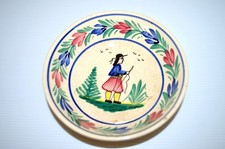 -JOLIE ANCIENNE COUPELLE COUPE CERAMIQUE BRETONNE HB QUIMPER collection déco