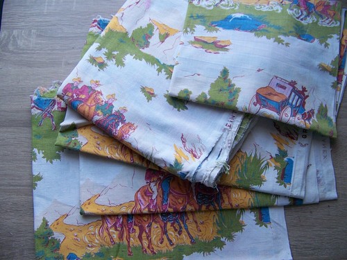 Ancien coupon tissu - ancien, de