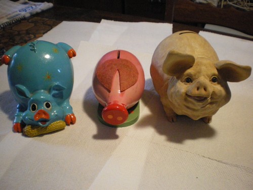 Lot cochons tirelire en - de,